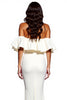 Laden Sie das Bild in den Galerie-Viewer, Weiß Sheath Satin Schulterfreie Maxi Formelle Kleid mit Schlitz