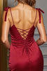 Laden Sie das Bild in den Galerie-Viewer, Marineblau Bodycon Keyhole Kurze Satin Party Kleid