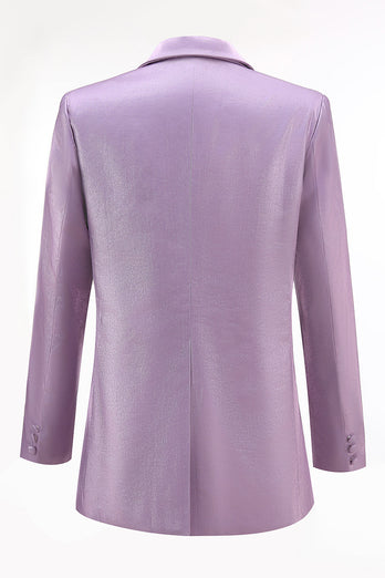Wisteria 2-teiliges Satin Peak-Revers Damen-Abendanzug