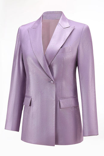 Wisteria 2-teiliges Satin Peak-Revers Damen-Abendanzug