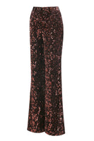 Laden Sie das Bild in den Galerie-Viewer, Glitzernd Kaffee 2 Teilig Pailletten Festliches Damen Ensemble mit Gürtel