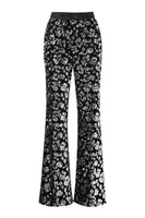 Laden Sie das Bild in den Galerie-Viewer, Glitzer Schwarz 2-teiliges Pailletten Damen-Abendanzug mit Schärpe