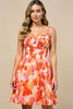 Laden Sie das Bild in den Galerie-Viewer, Sonnenuntergang A-Linie Kurz Chiffon Hochzeitsgast Kleid mit Falten