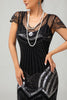 Laden Sie das Bild in den Galerie-Viewer, Glitzerndes Lilac Bodycon Pailletten Flapper Kleid Mit Perlenverzierung