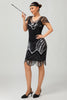 Laden Sie das Bild in den Galerie-Viewer, Glitzerndes Lilac Bodycon Pailletten Flapper Kleid Mit Perlenverzierung