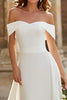 Laden Sie das Bild in den Galerie-Viewer, Elfenbein Schulterfreie Etui Braut Kleid