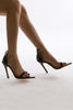 Laden Sie das Bild in den Galerie-Viewer, Schwarze Offene Riemchen Gladiator Stiletto High Heels