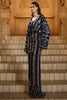 Laden Sie das Bild in den Galerie-Viewer, Glitzer Marineblau Sheath V-Ausschnitt Pailletten Lange Ärmel Mutter der Braut Kleid