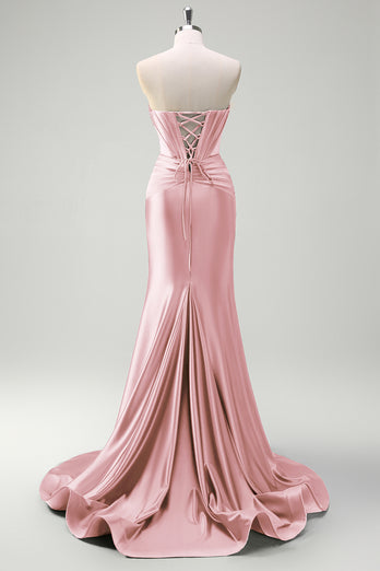 Glitzer Schwarzes Korsett Perlen Schätzchen Lange Abendkleid