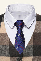 Laden Sie das Bild in den Galerie-Viewer, Reversbraun Herren Anzug Karoweste Weste