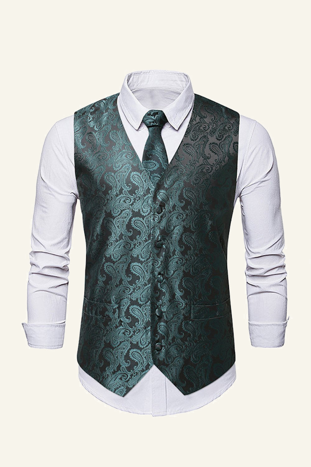 Einreihige Schlank Fit Drucken Herren Herren Weste