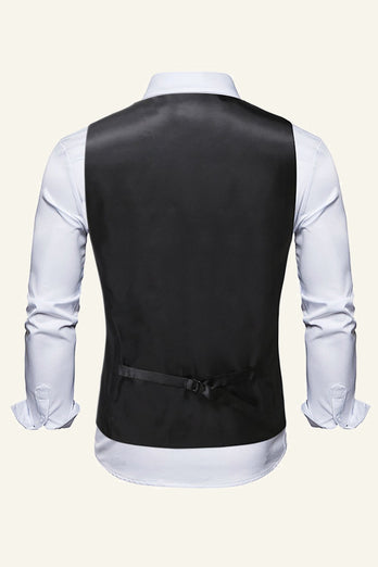Einreihige Schlank Fit Drucken Herren Herren Weste