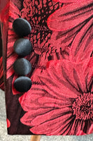 Laden Sie das Bild in den Galerie-Viewer, Burgunder Glitter 2-Teiliger Jacquard Ein-Knopf Schal Revers Herren Ballanzug