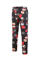 Laden Sie das Bild in den Galerie-Viewer, Schwarz Ein-Knopf Gekerbtes Revers 3-Teiliger Weihnachtsanzug für Herren