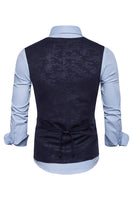 Laden Sie das Bild in den Galerie-Viewer, U-Ausschnitt Zweireihige Herren Anzugweste