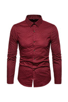 Laden Sie das Bild in den Galerie-Viewer, Mode Print Langarm Herren Große Größen Anzug Hemd