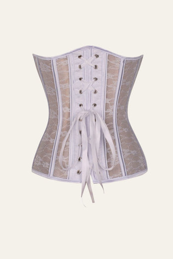 Schwarze Stahl-Knochenspitze Sechs-Sterne-Blumen-Korsett-Shapewear