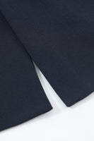 Laden Sie das Bild in den Galerie-Viewer, Marine 2-Teiliger Spitzenrevers Zweireihiger Herrenanzug