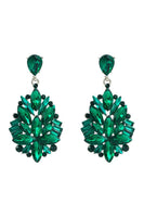 Laden Sie das Bild in den Galerie-Viewer, Roter Strass Abschlussball Ohrringe