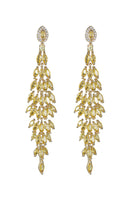 Laden Sie das Bild in den Galerie-Viewer, Gelbe Strass-Ohrringe