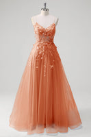 Laden Sie das Bild in den Galerie-Viewer, Blumen Blau A Linie Korsett Lange Abendkleid mit Applikationen