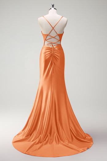 Glitzer Königsblau Korsett Perlen Lange Abendkleid it Schlitz
