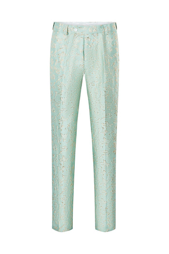 Champagner Schal Revers Ein-Knopf Jacquard Herren 2-Teiliger Ballanzug