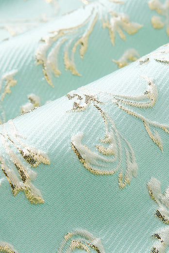 Hellrosa Schal Ein-Knopf Revers Jacquard 2-Teiliger Herren Ballanzug