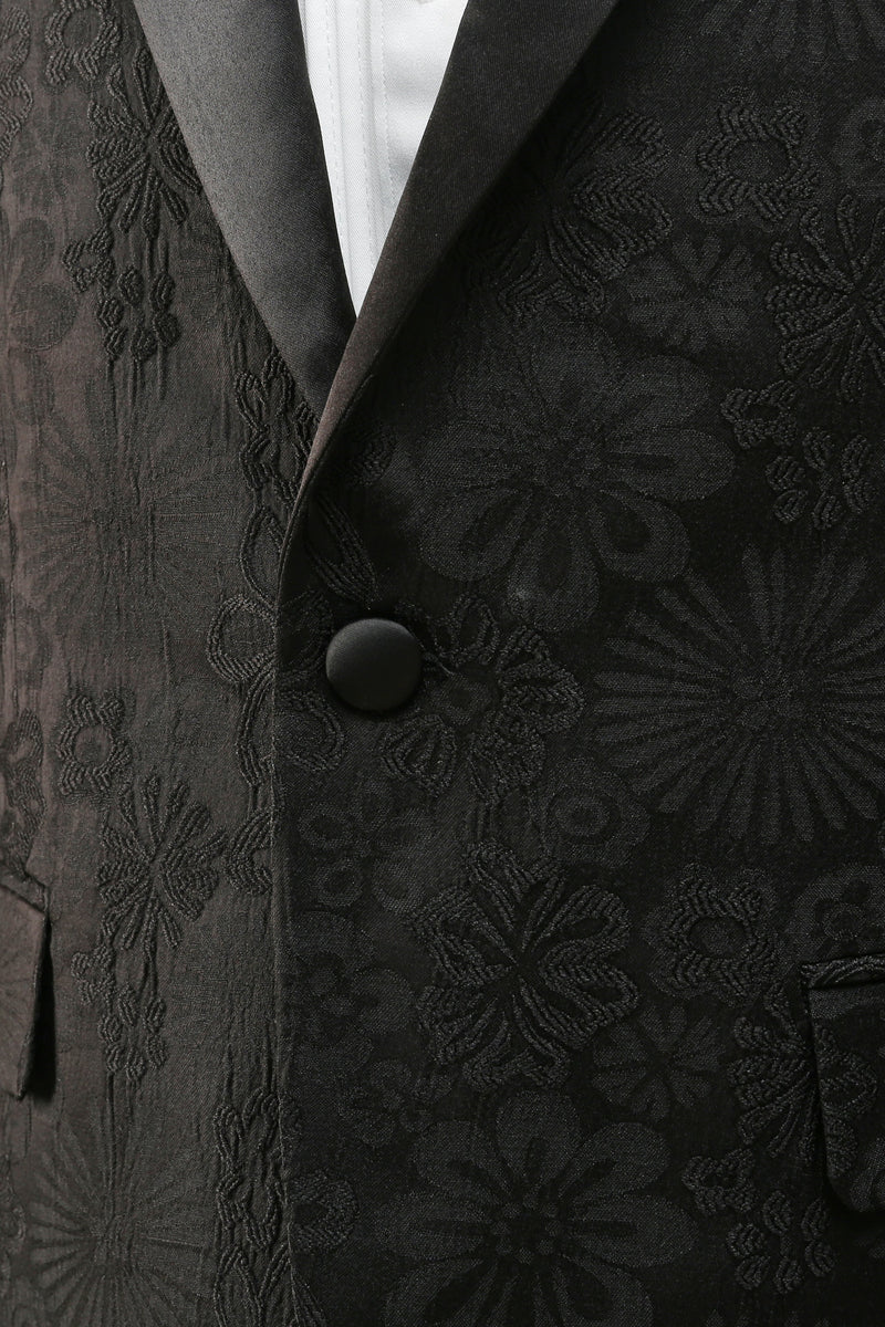 Laden Sie das Bild in den Galerie-Viewer, Silm Fit Hellrosa 2-Teiliger Ein-Knopf Jacquard Herren Abendanzug