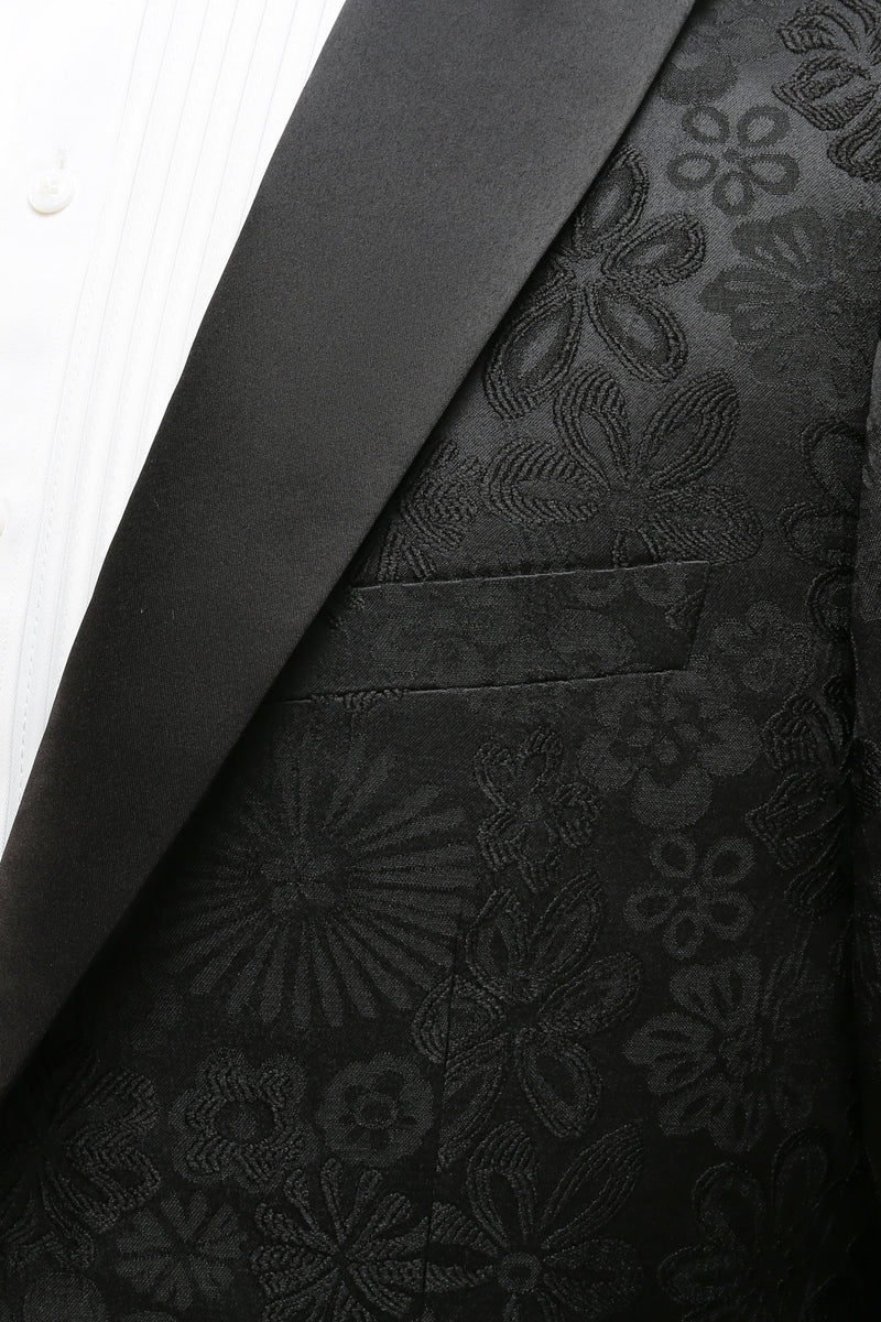 Laden Sie das Bild in den Galerie-Viewer, Silm Fit Hellrosa 2-Teiliger Ein-Knopf Jacquard Herren Abendanzug