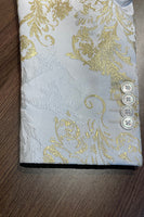 Laden Sie das Bild in den Galerie-Viewer, Champagne Spitzenrevers Pailletten Herren Ein-Knopf Ballblazer Abendanzug