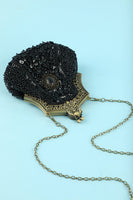 Laden Sie das Bild in den Galerie-Viewer, Schwarze Vintage Abendtasche
