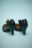 Laden Sie das Bild in den Galerie-Viewer, Spitze Absätze aus schwarzem Leder