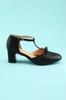 Laden Sie das Bild in den Galerie-Viewer, Schwarze Chunky Heels aus Leder
