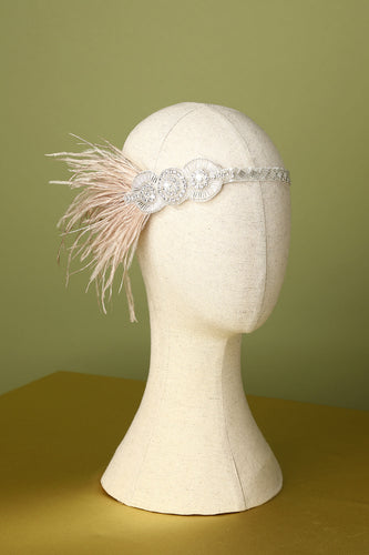 1920er Jahre Federperlen-Flapper-Stirnband