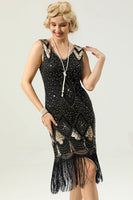 Laden Sie das Bild in den Galerie-Viewer, Ärmellose große Gatsby Partykleid