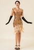 Laden Sie das Bild in den Galerie-Viewer, Rosa Pailletten Gatsby 1920er Jahre Flapper Kleid