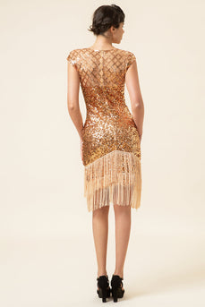 Rosa Pailletten Gatsby 1920er Jahre Flapper Kleid