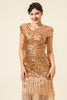 Laden Sie das Bild in den Galerie-Viewer, Rosa Pailletten Gatsby 1920er Jahre Flapper Kleid