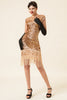 Laden Sie das Bild in den Galerie-Viewer, Rosa Pailletten Gatsby 1920er Jahre Flapper Kleid