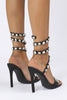 Laden Sie das Bild in den Galerie-Viewer, Schwarze Strass Sexy Stiletto High Heels