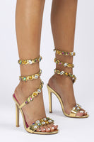 Laden Sie das Bild in den Galerie-Viewer, Schwarze Strass Sexy Stiletto High Heels