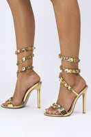 Laden Sie das Bild in den Galerie-Viewer, Schwarze Strass Sexy Stiletto High Heels