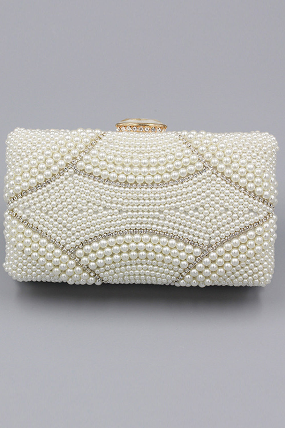 Elfenbein Perlen Perlen Party Clutch
