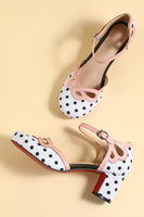 Laden Sie das Bild in den Galerie-Viewer, Retro Black White Dots Schuhe