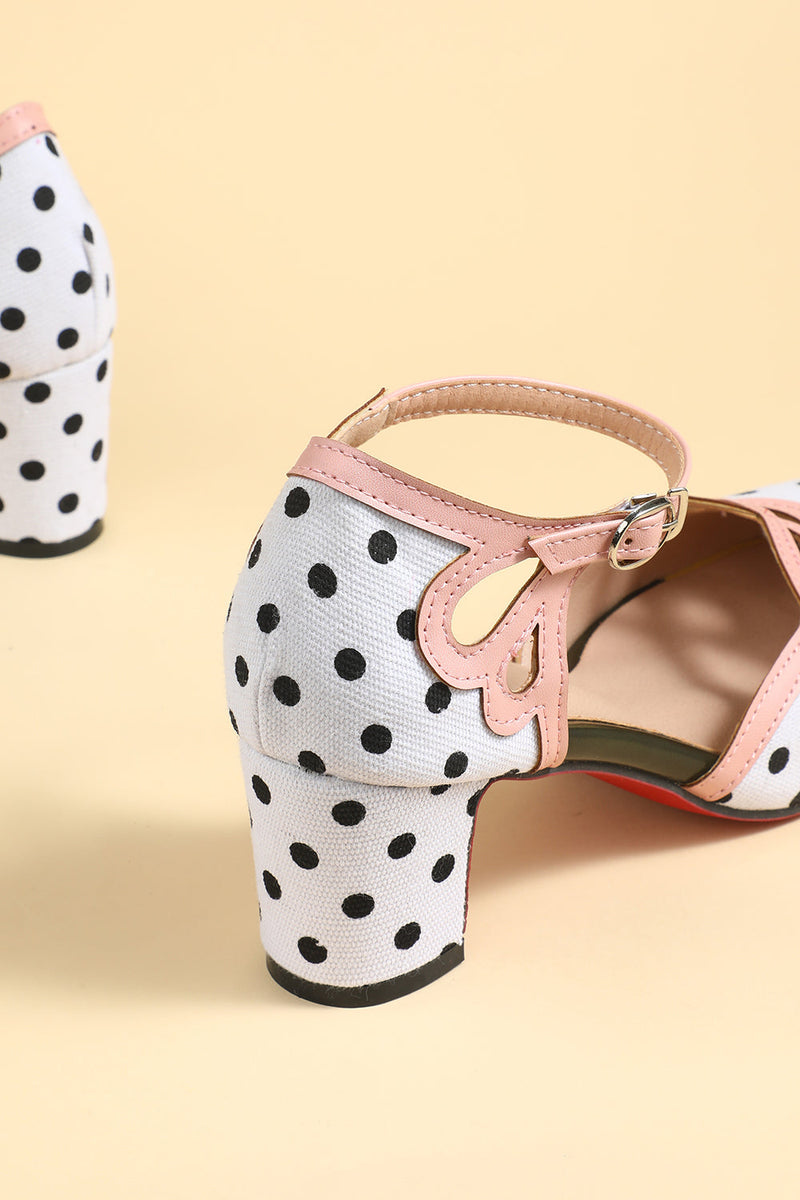 Laden Sie das Bild in den Galerie-Viewer, Retro Black White Dots Schuhe