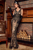 Laden Sie das Bild in den Galerie-Viewer, Pailletten Gatsby 1920er Jahre Ballkleid