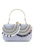 Laden Sie das Bild in den Galerie-Viewer, Schwarze MIni Party Handtasche mit Perlen und Pailletten