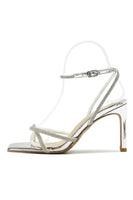 Laden Sie das Bild in den Galerie-Viewer, Strass Offene Zehensandale mit Pumps und Absatz