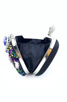 Laden Sie das Bild in den Galerie-Viewer, Schwarze Strass Sparkly Evening Party Handtasche
